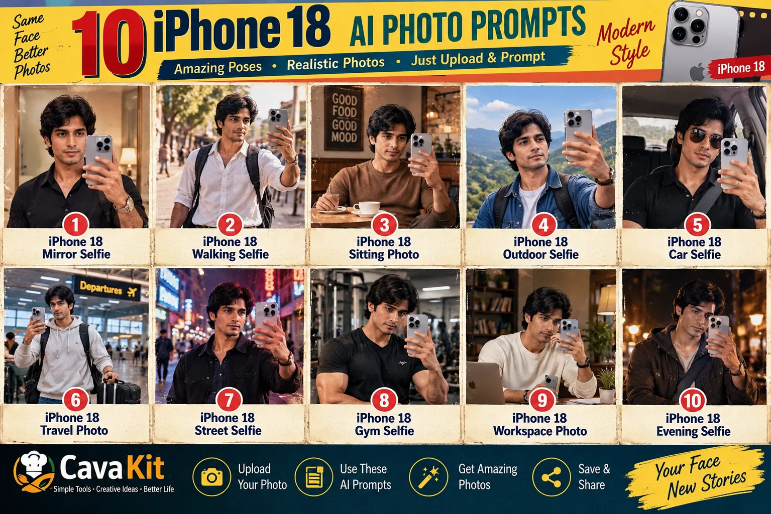 10 iPhone 18 AI Photo Prompts